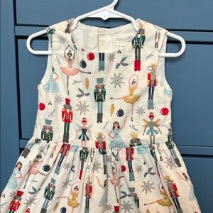 Little Planet (Carter’s) Nutcracker Ballet Print - Ivory with Blue & Red